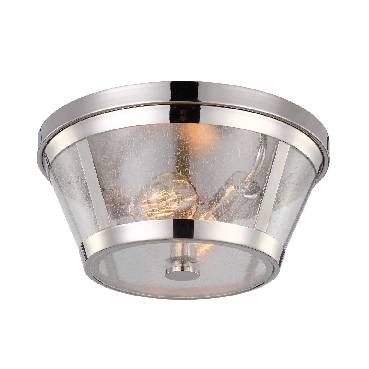 Plafonsrebrny okrągły 34,9cm Harrow 2xE27x40W IP20 Feiss