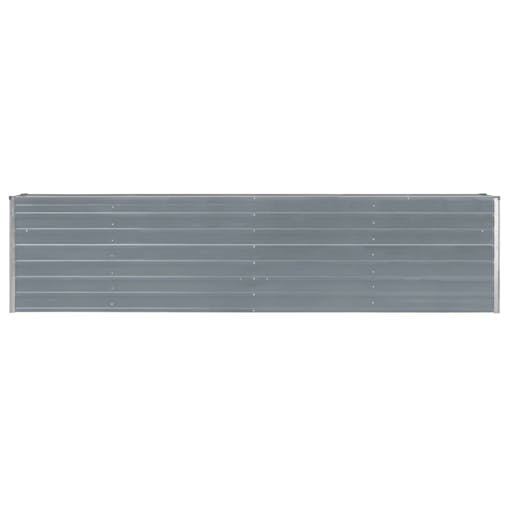 NNEVL Raised Garden Bed 320x40x77 cm Galvanised Steel Grey