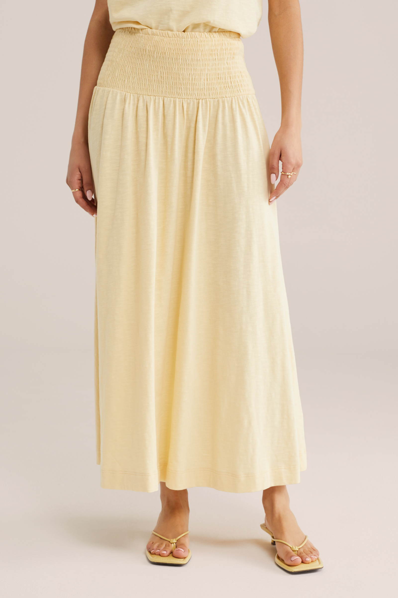 Dames midi rok van katoen