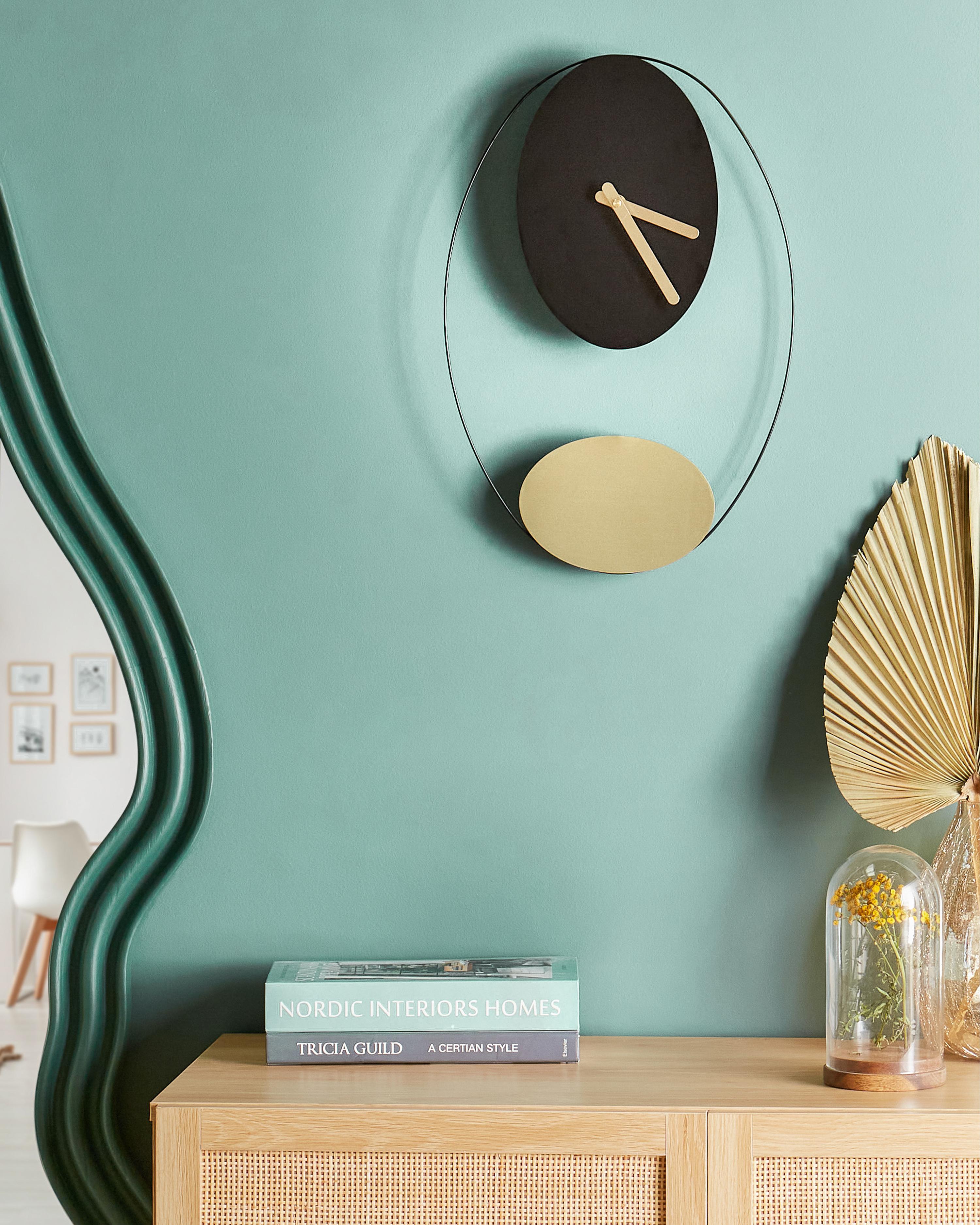 Wall Clock MANIGOD 32 cm Metal Black