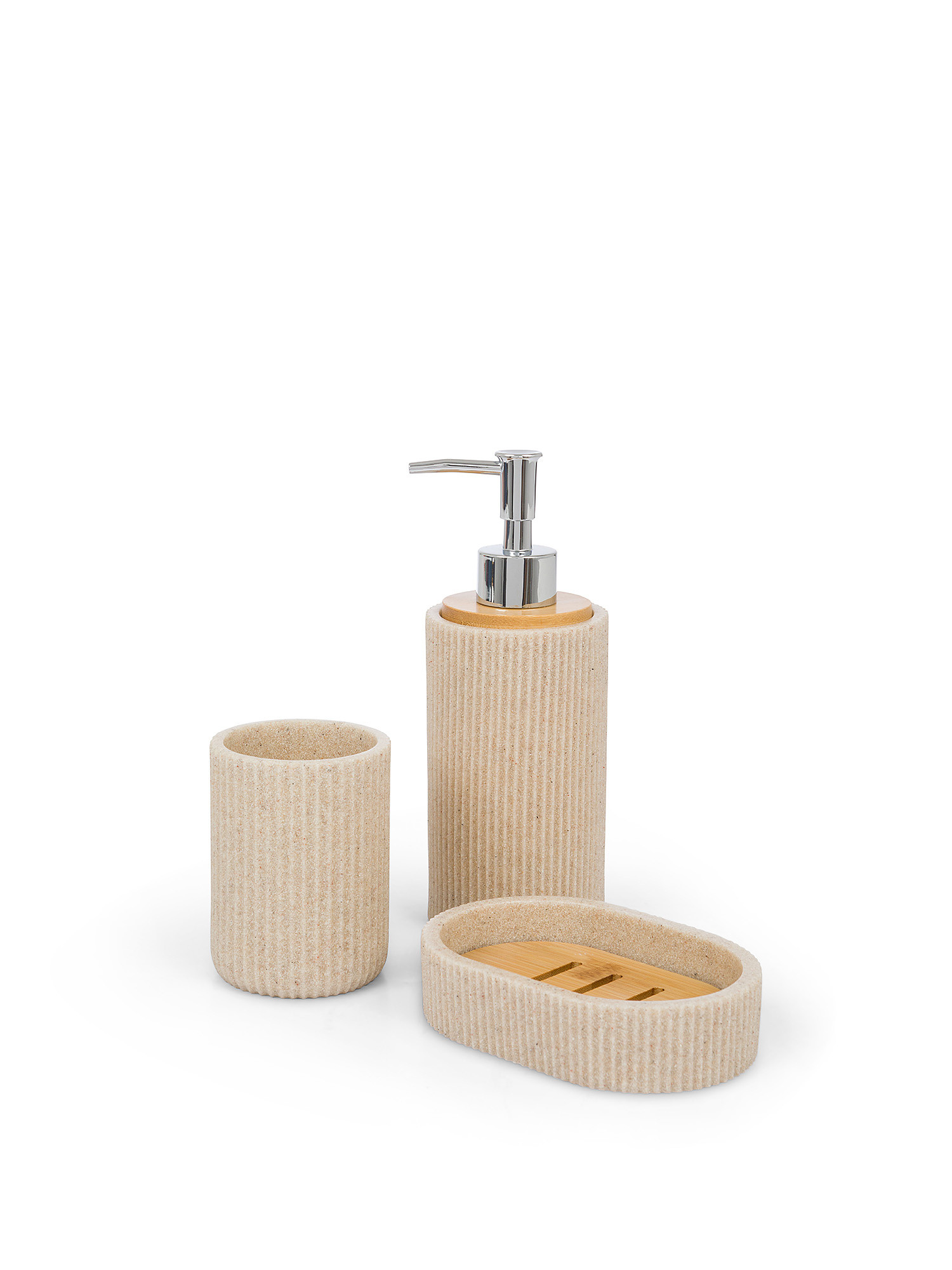 Dispenser sapone in poliresina rigato