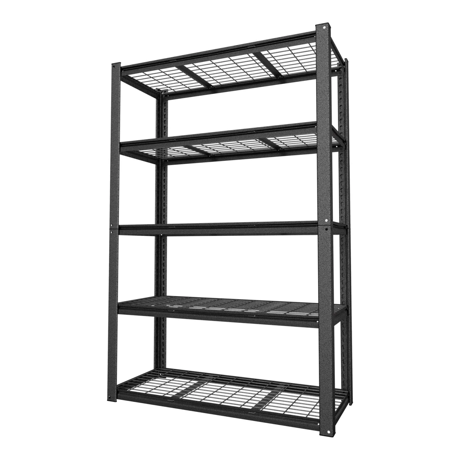 VEIKOUS 5-Tier Heavy Duty Metal Adjustable Shelving Unit, Easy Boltless Assembly with Rubber Mallet - 48'' × 20'' × 72‘’