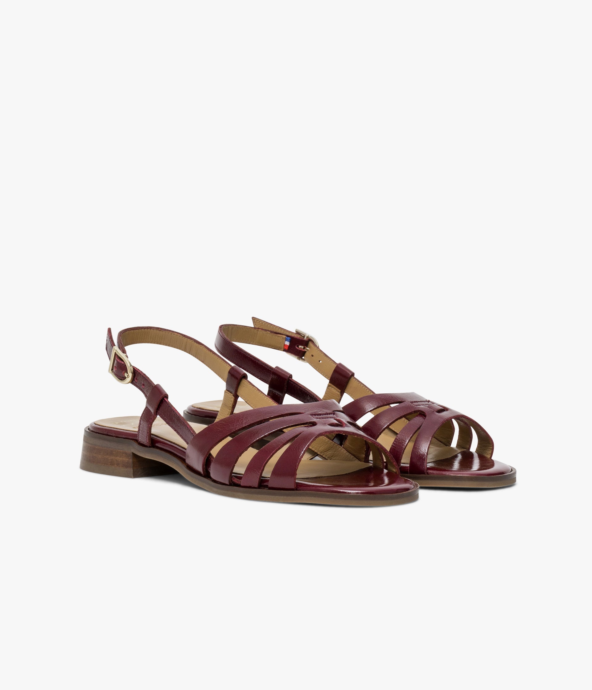Sandale Giliane bordeaux