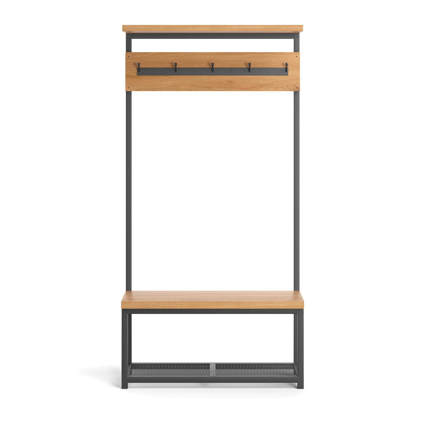 Wieszak dębowy Frame