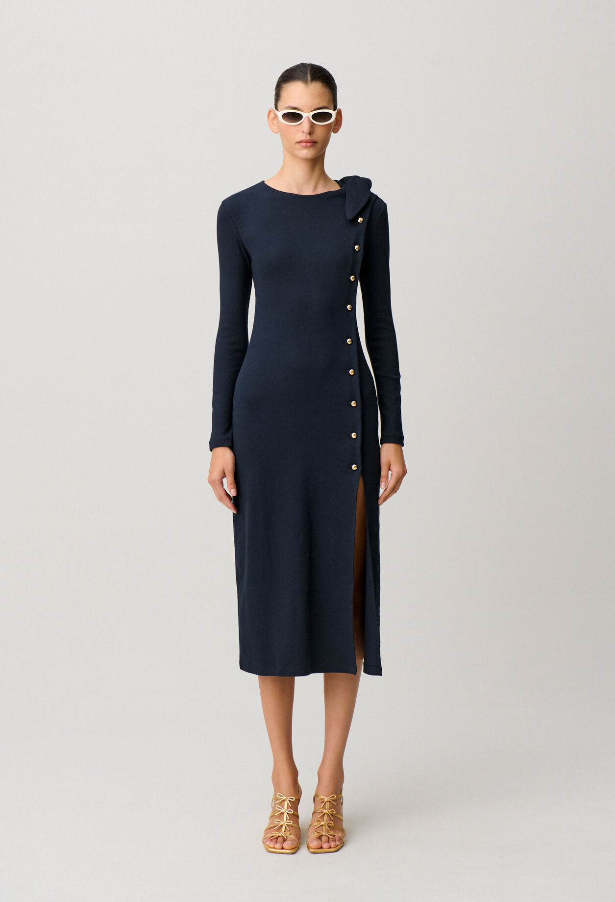 Robe longue maille