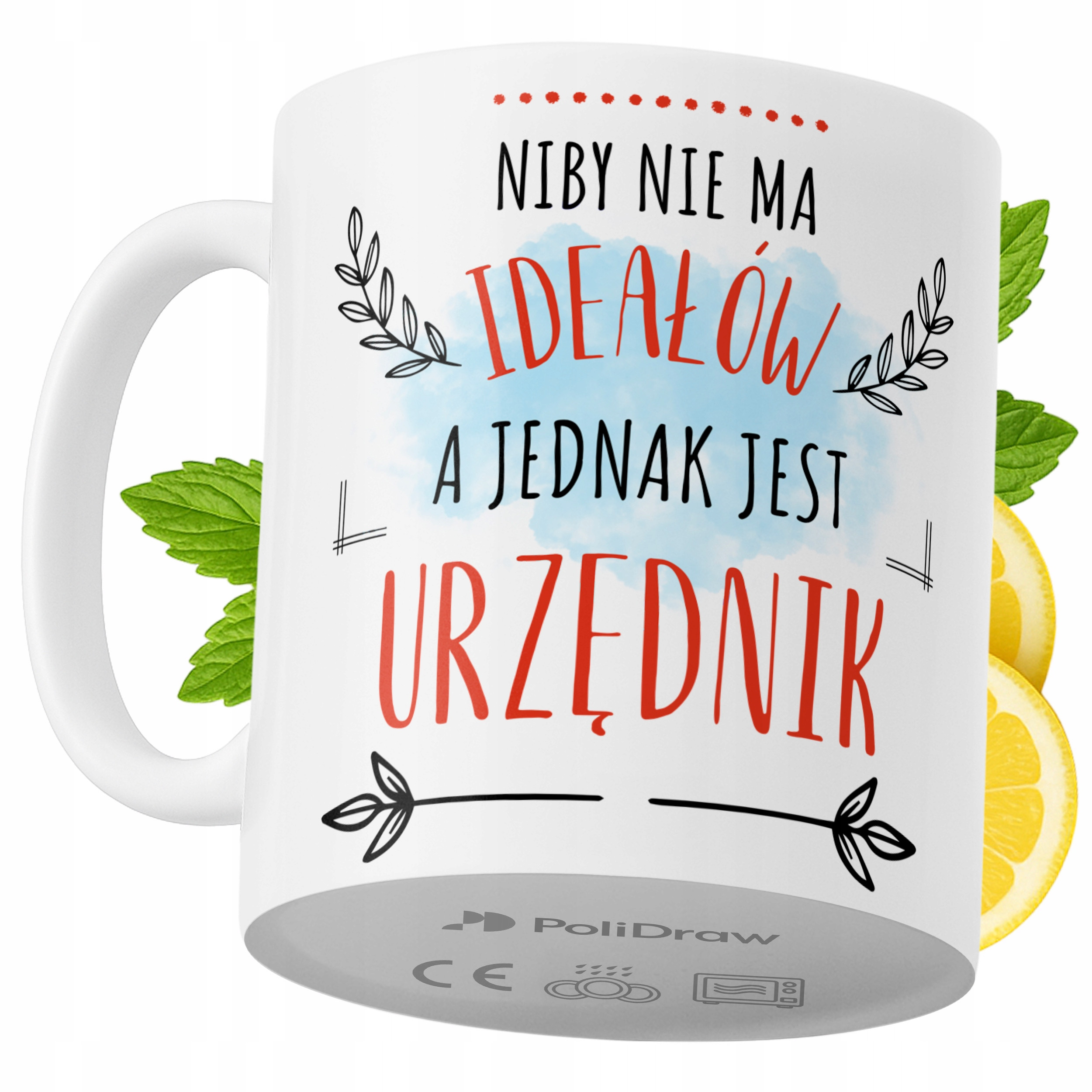 Kubek Dla Urzędnika na Prezent z Nadrukiem ze Zdjęciem 330 ml PoliDraw