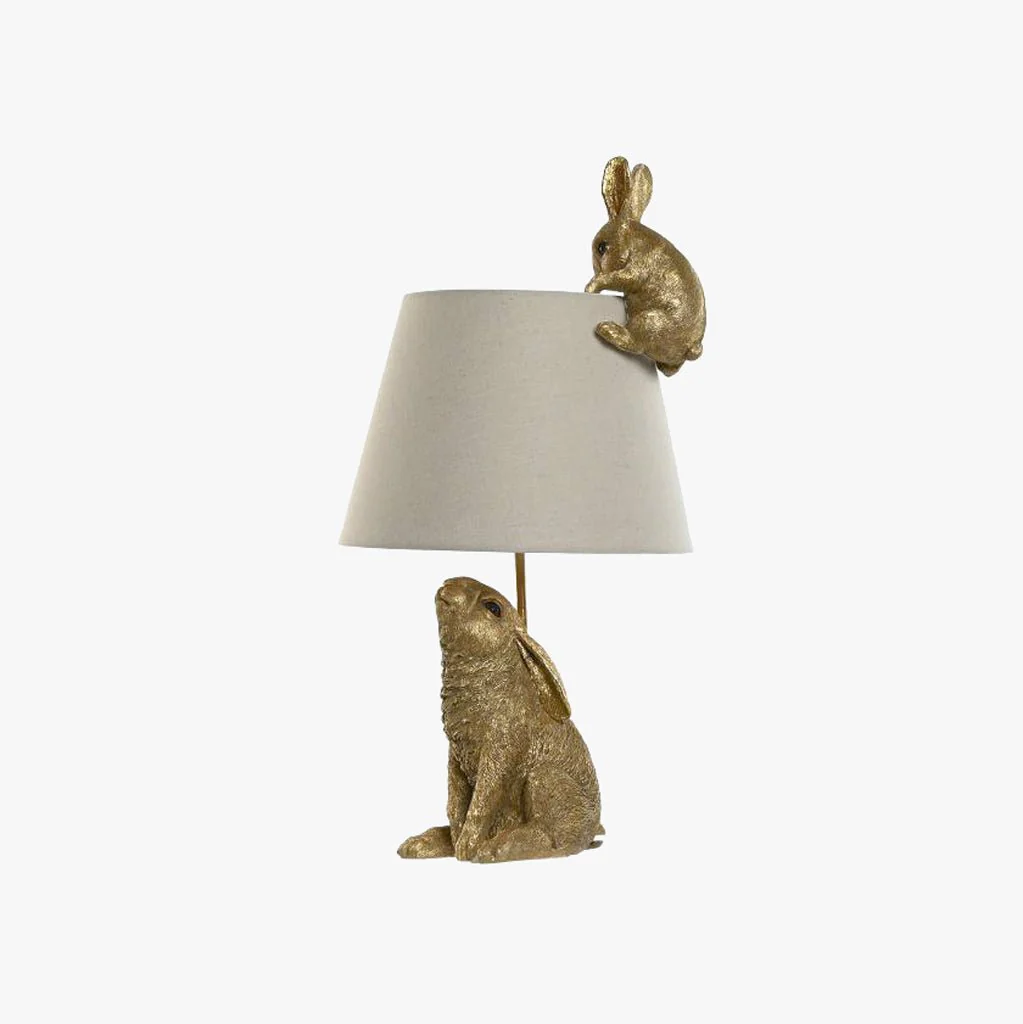 Candeeiro de Mesa Coelhos Dourados WILD LIGHT