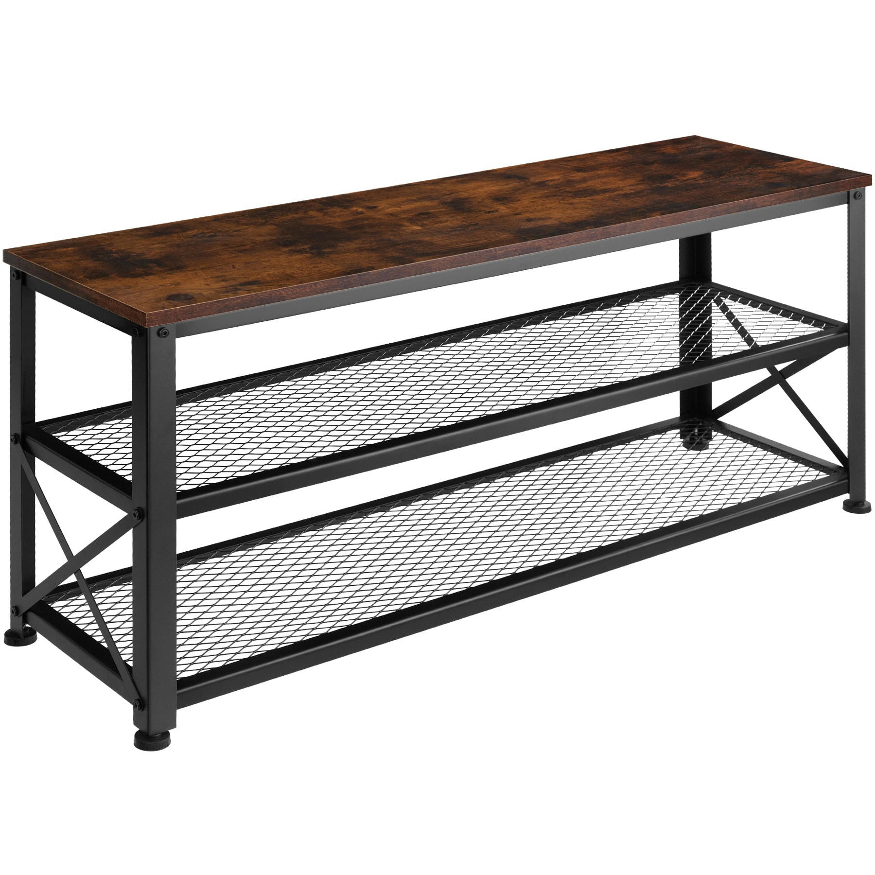 - Étagère à chaussures Style industriel Bois foncé industriel, rustique