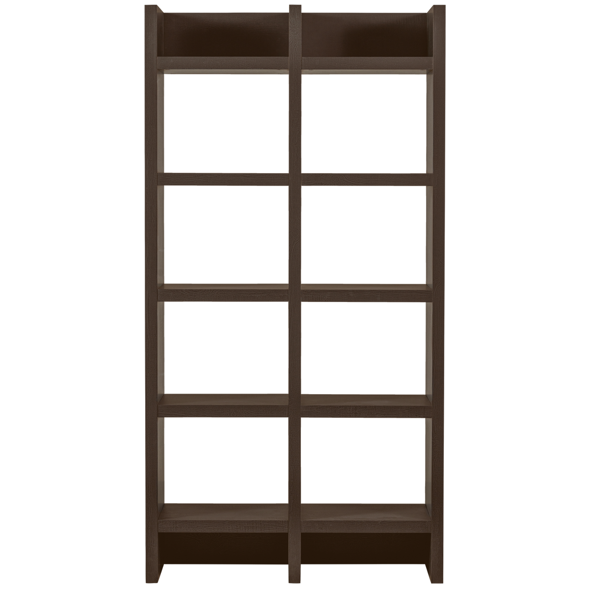 WOOOD open kast Timo - MDF - Donkerbruin - 195x100x40