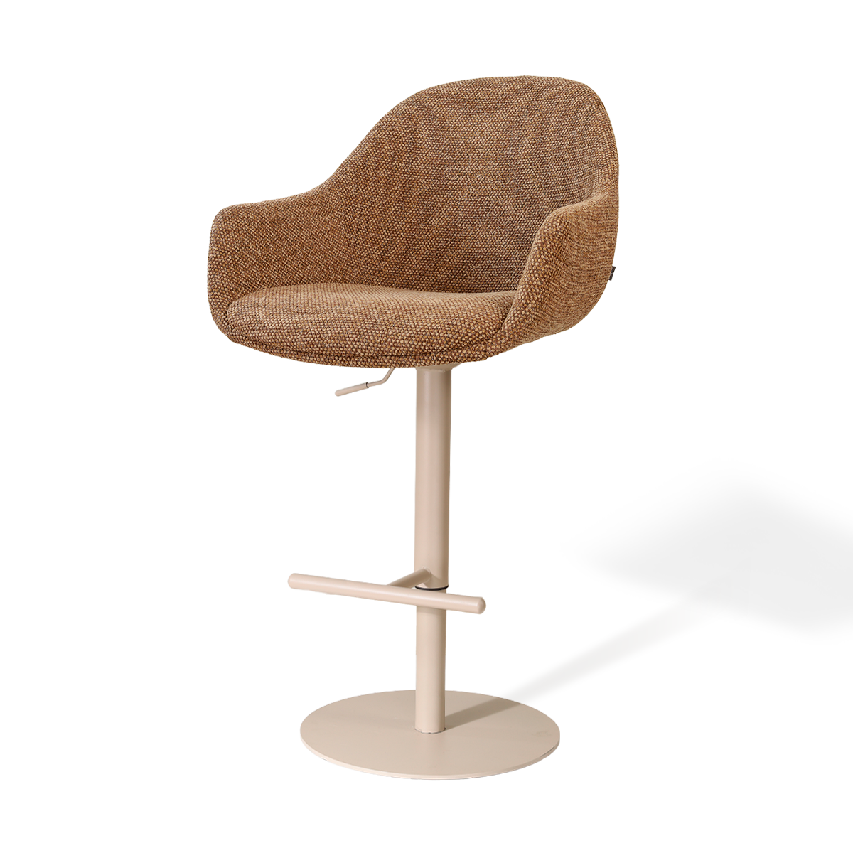Nolon Niva-Mae tulp barkruk bruin blend verstelbaar - beige poten