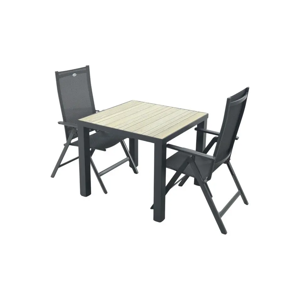 Hartman Napoli/Nola verstelbare tuinset 90x90 cm