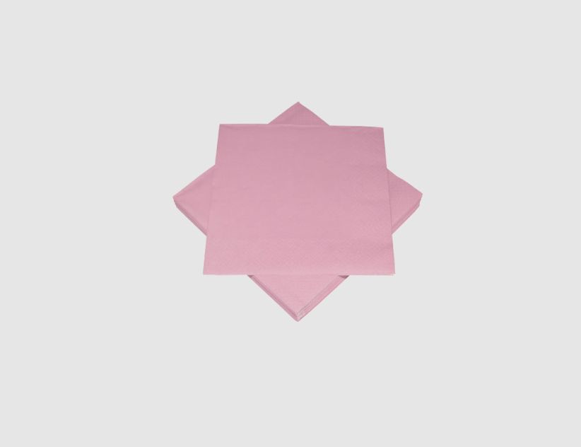 Servietten uni rosa