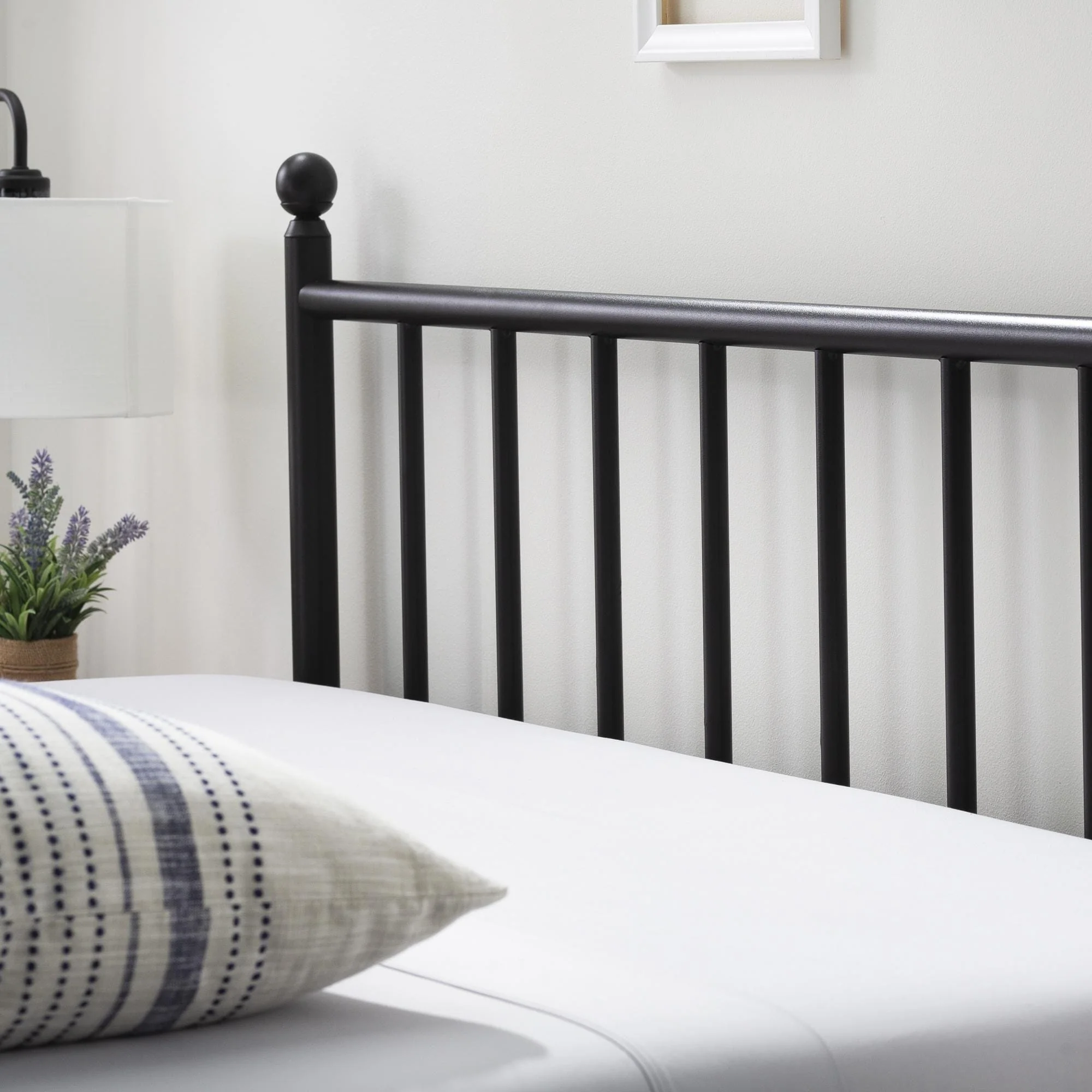 Brookside Ada Vertical Bar Traditional Metal Headboard