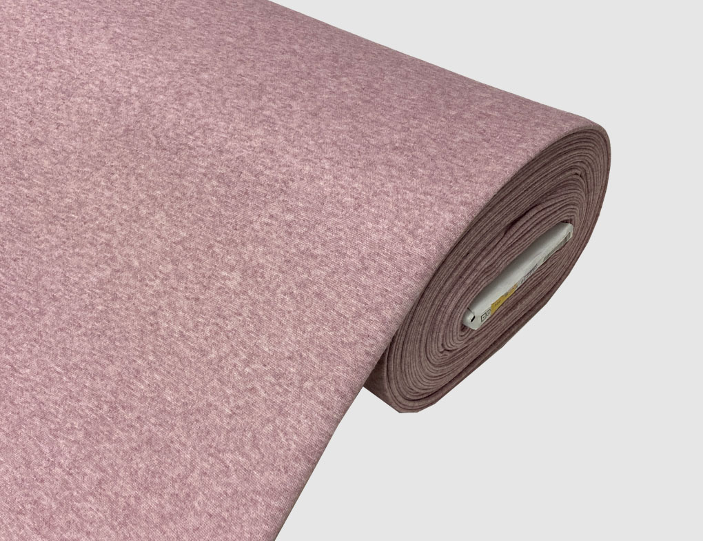 Strickstoff Uni Pink meliert