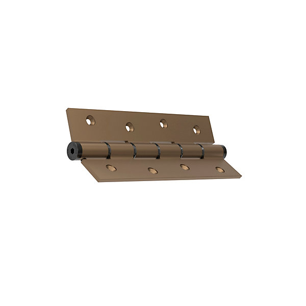 Charnière simple action à ressort, 180X40 mm, en aluminium anodisée bronze, pour porte de 40 mm