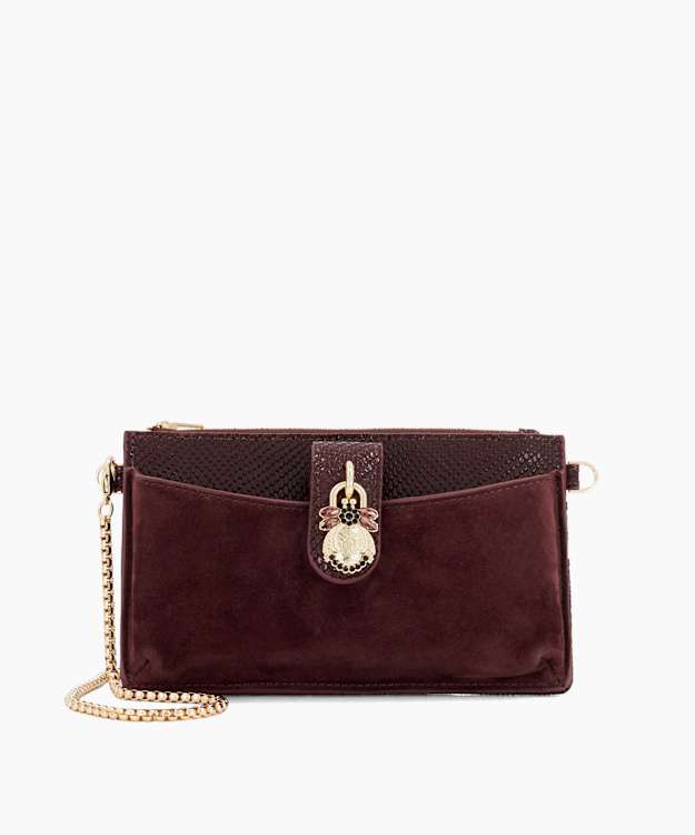 Kerrie Burgundy - Slim Purse With Removable Card Holder