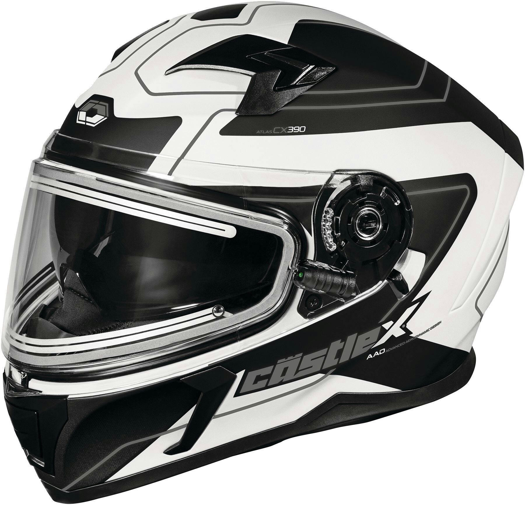 Castle X CX390 Atlas Electric Helmet, White/Black