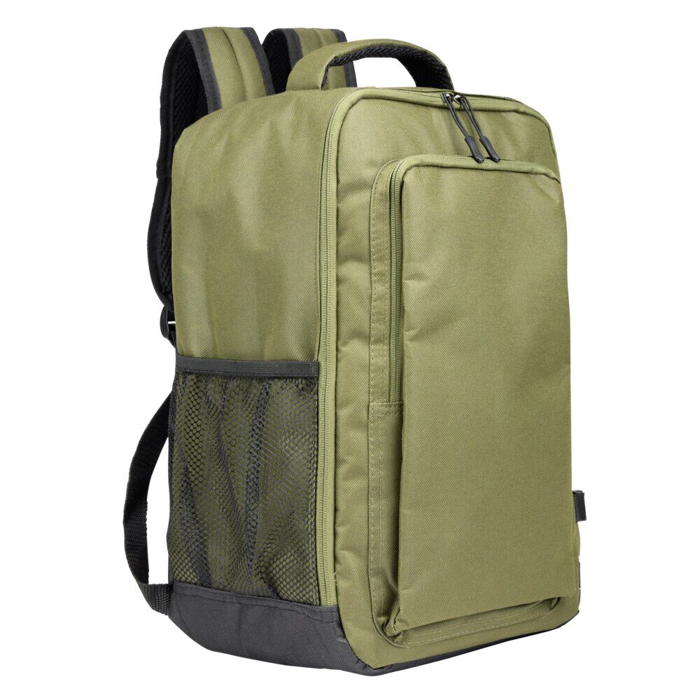 Sac à dos voyage 20L lowcost polyester vert kaki L25xP20xH40cm