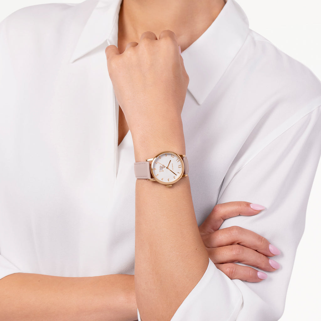 Noble Alley - 34MM Leather Strap Watch