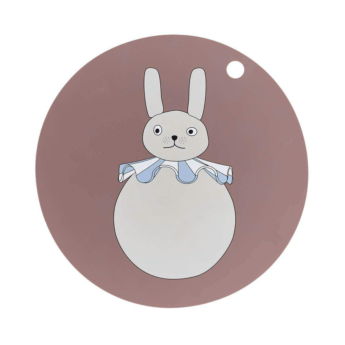RABBIT - Set de table marron en sillicone Ø39xH0,15cm