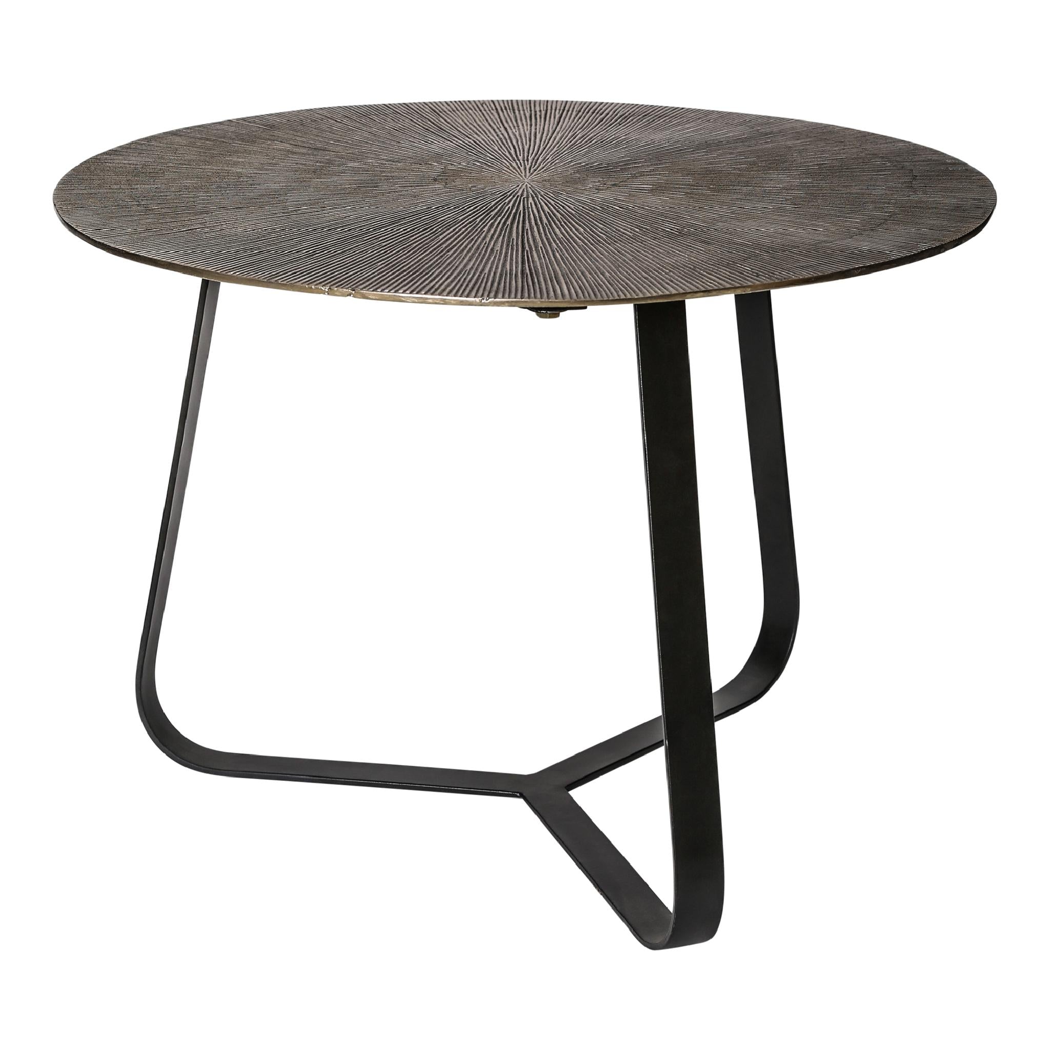 PTMD salontafel Kae - zwart - 59x59x41cm
