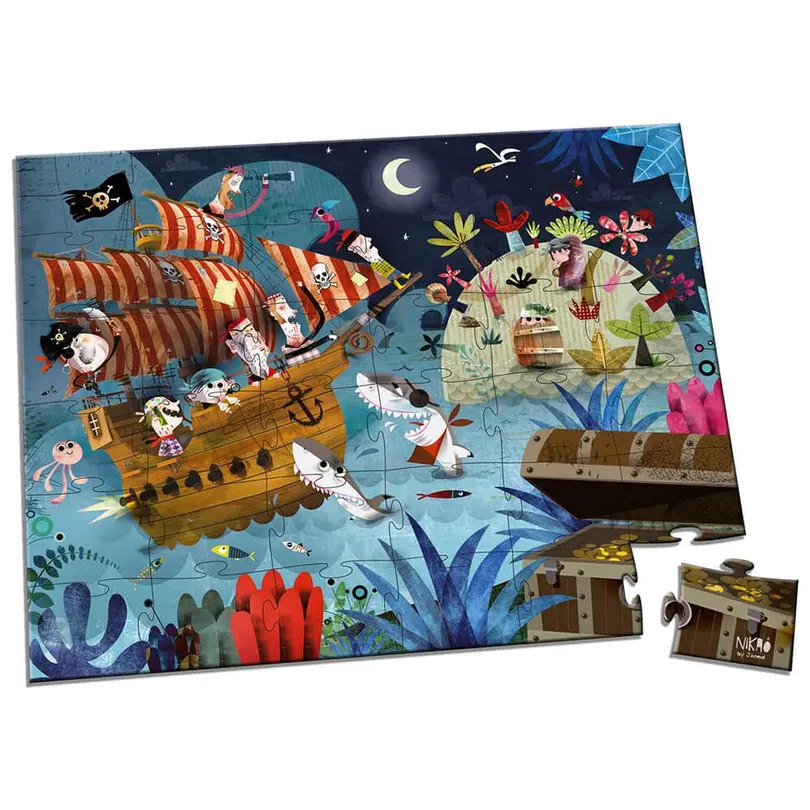 Puzzle 36-teilig Schatzsuche Piraten
