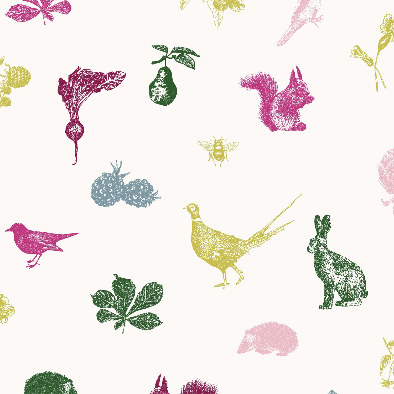 Joules Vliesbehang - Etched Woodland - 10mx52cm