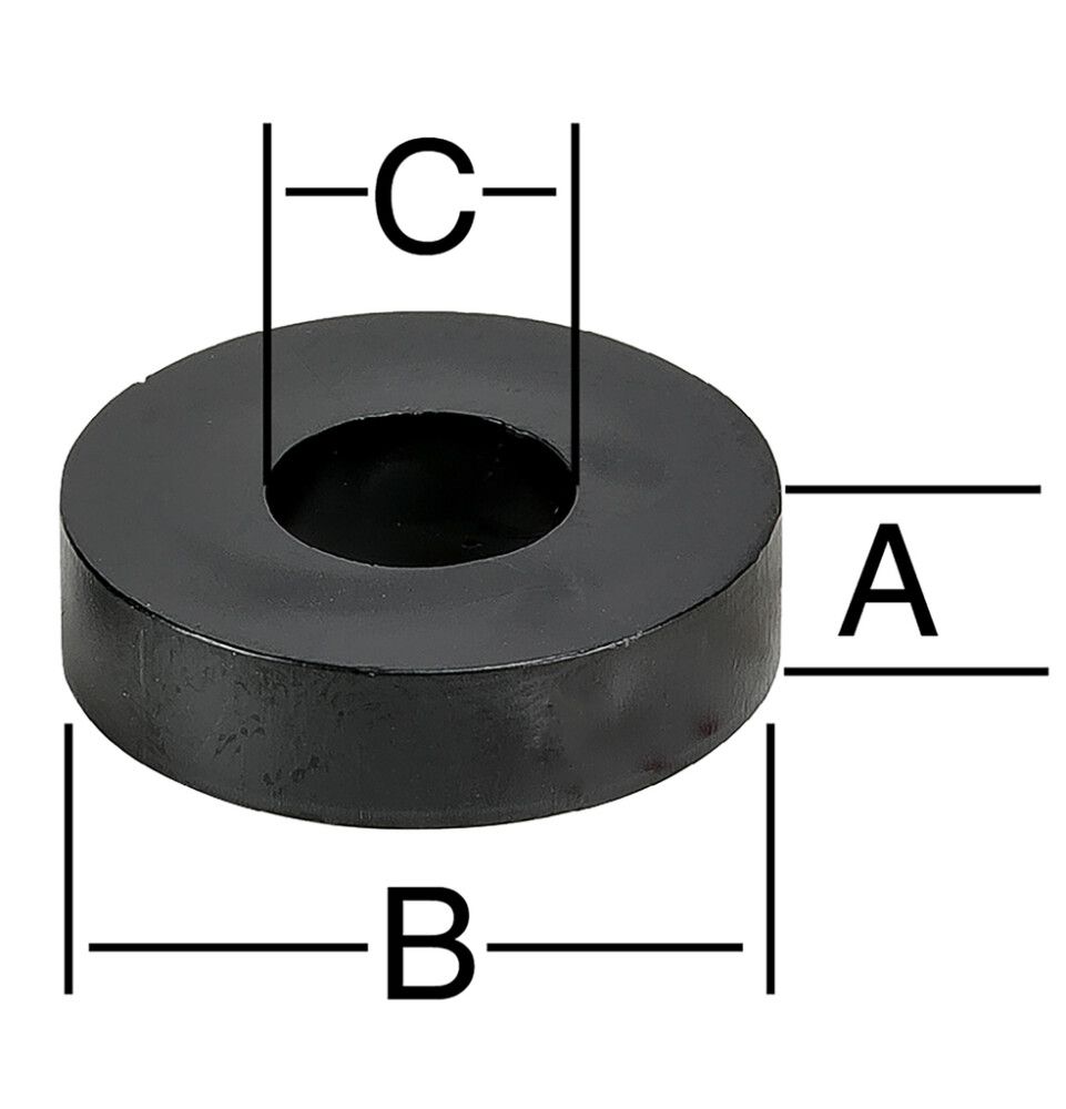 AVSTANDSHOLDER VORMANN 10MM SVART