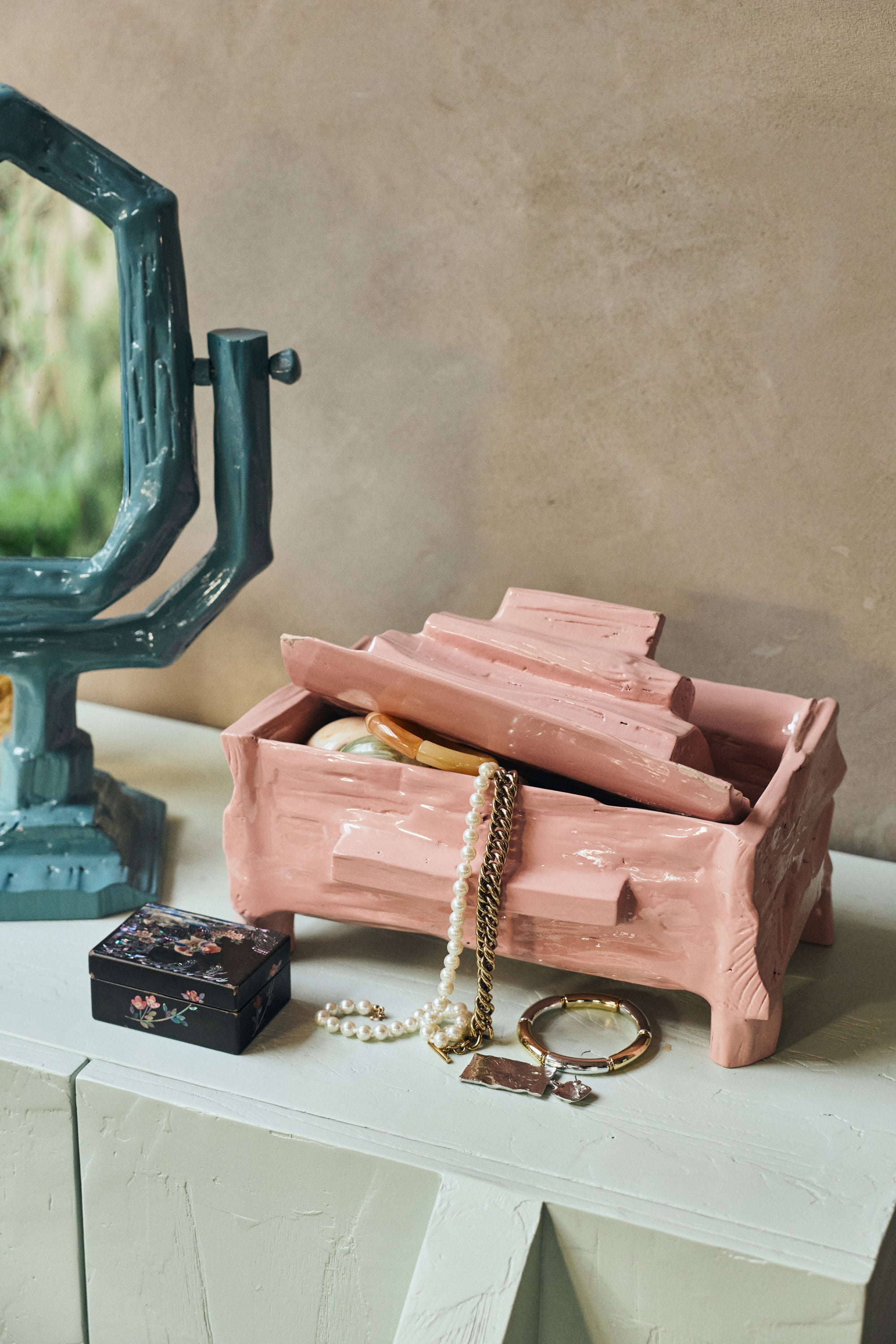 HKliving Teun Zwets Opbergdoos - Bloom