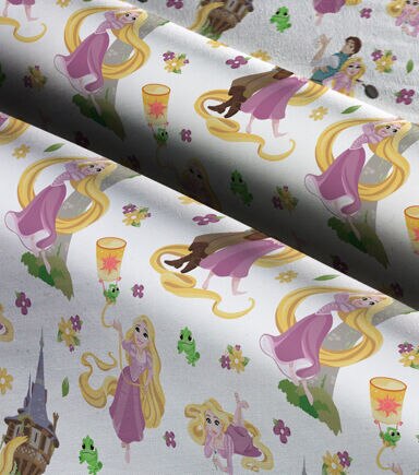 Rapunzel With Friends Disney Cotton Fabric