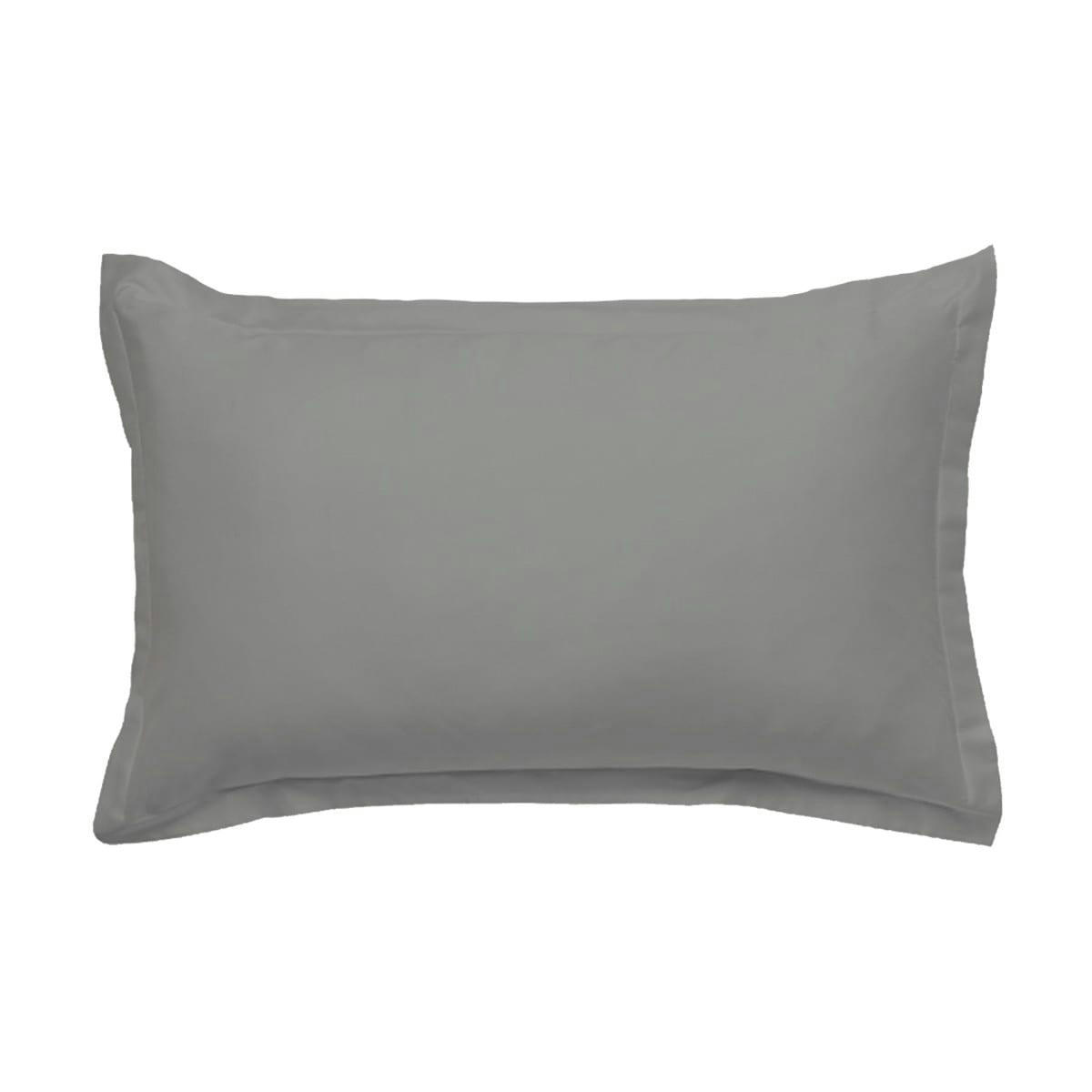 COTON UNIS - Taie d'oreiller coton  unie perle 50x70cm