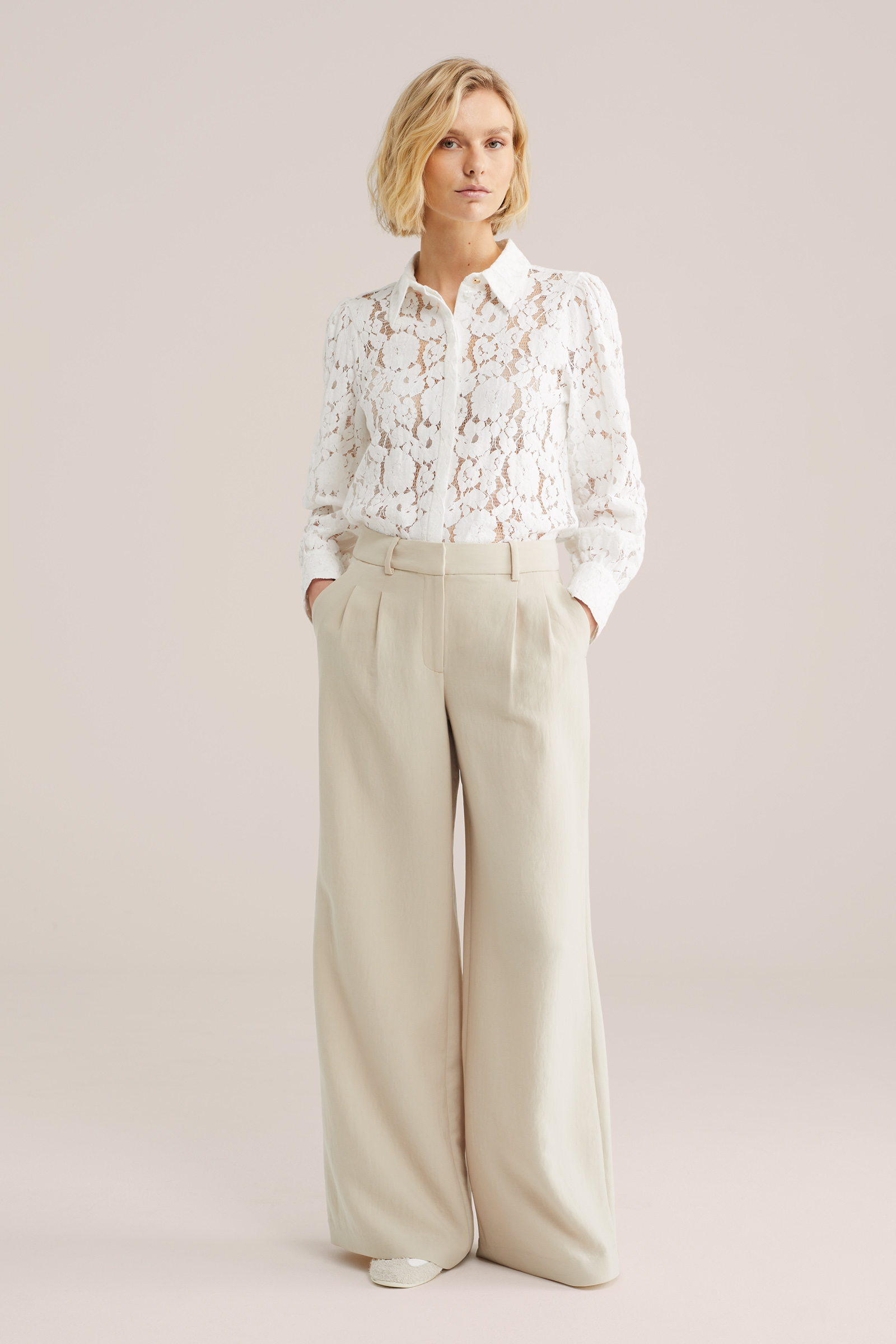 Dames wide leg pantalon
