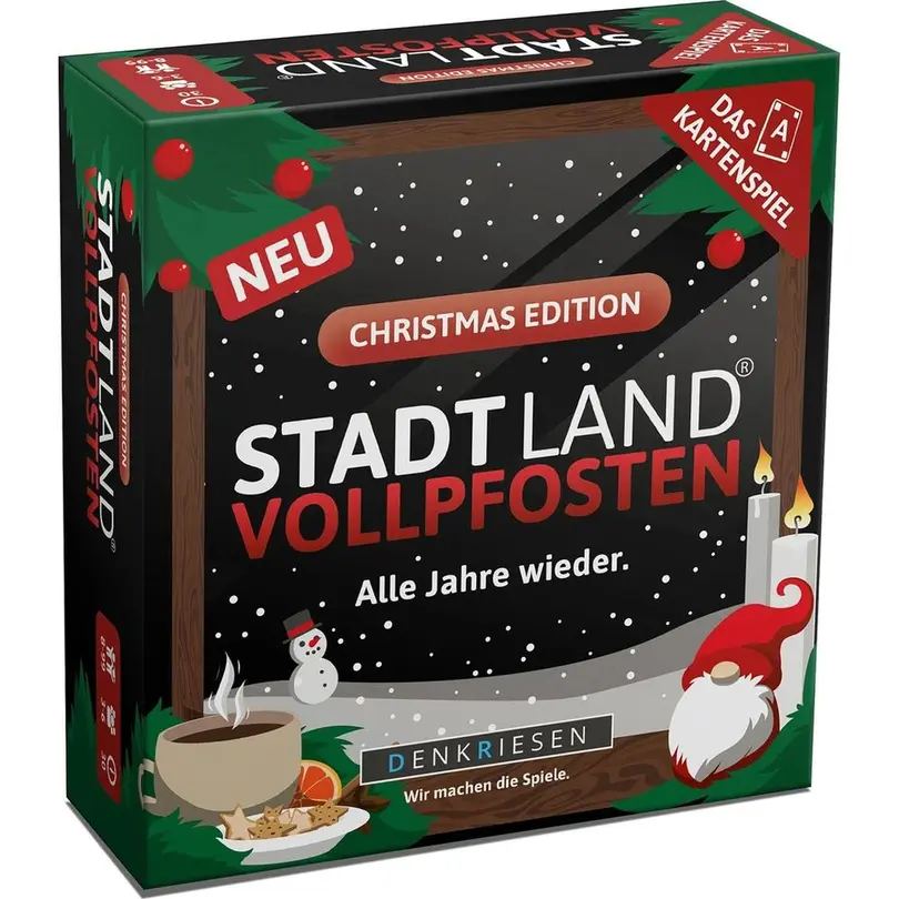 Kartenspiel 60-teilig Stadt Land Vollpfosten
