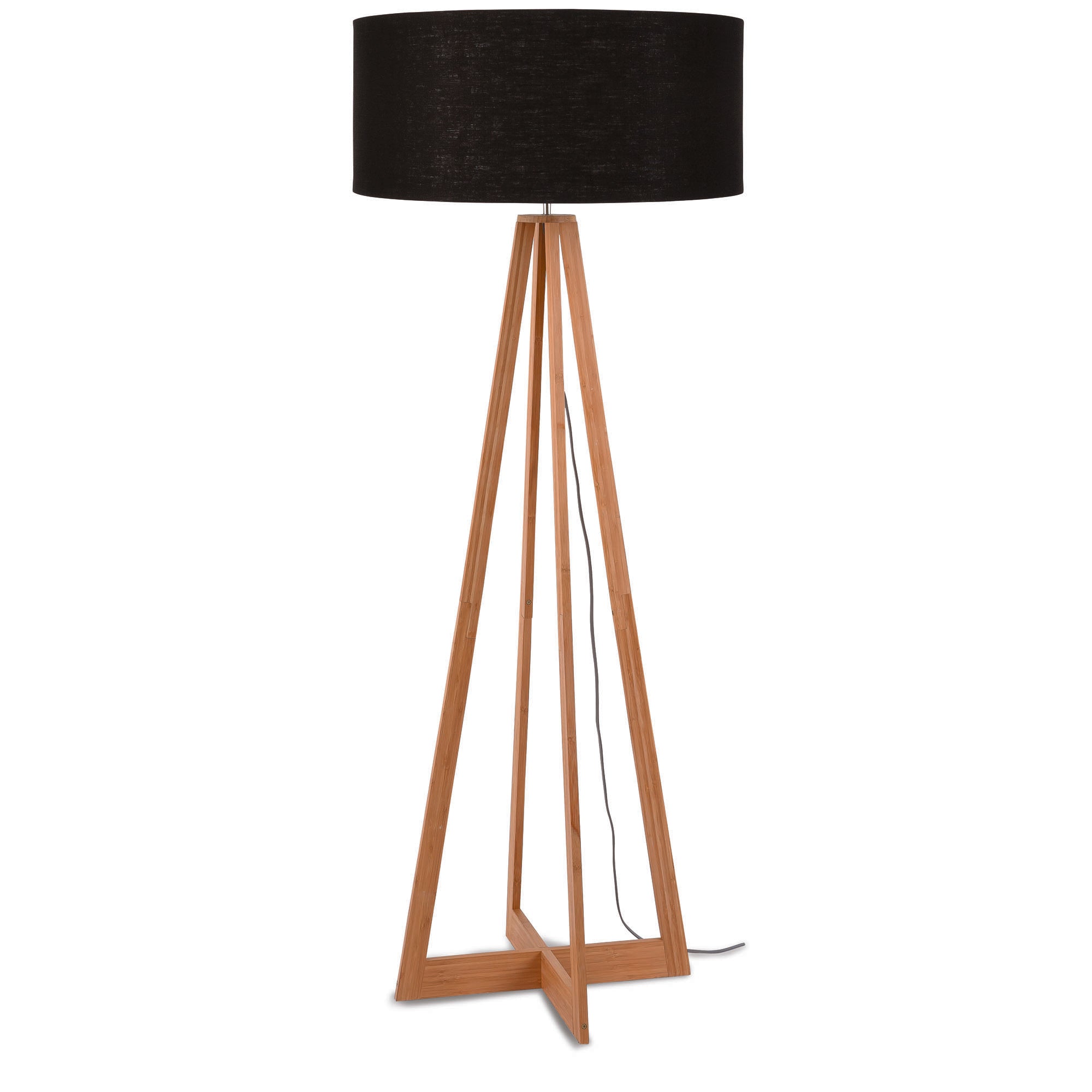 GOOD&MOJO vloerlamp Everest - zwart - Ø60cm