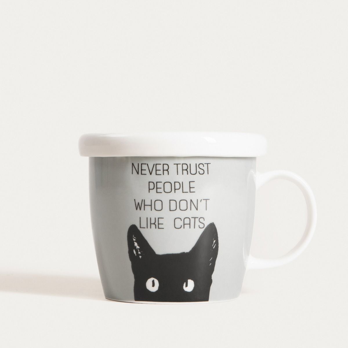 Kubek KIKI z pokrywką i czarnym kotem 0,3 l