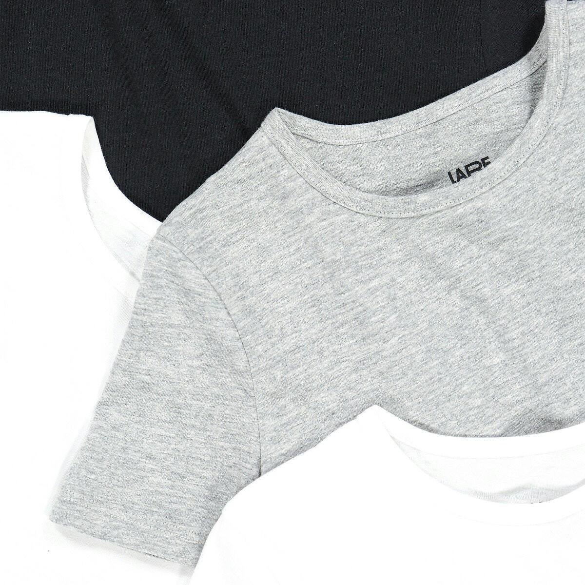 Lot de 4 t-shirts unis en coton