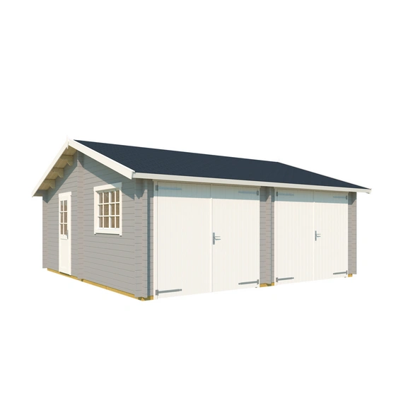 Blockgarage »Falkland«, BxT: 628,6 x 635 cm (Außenmaß), Holz