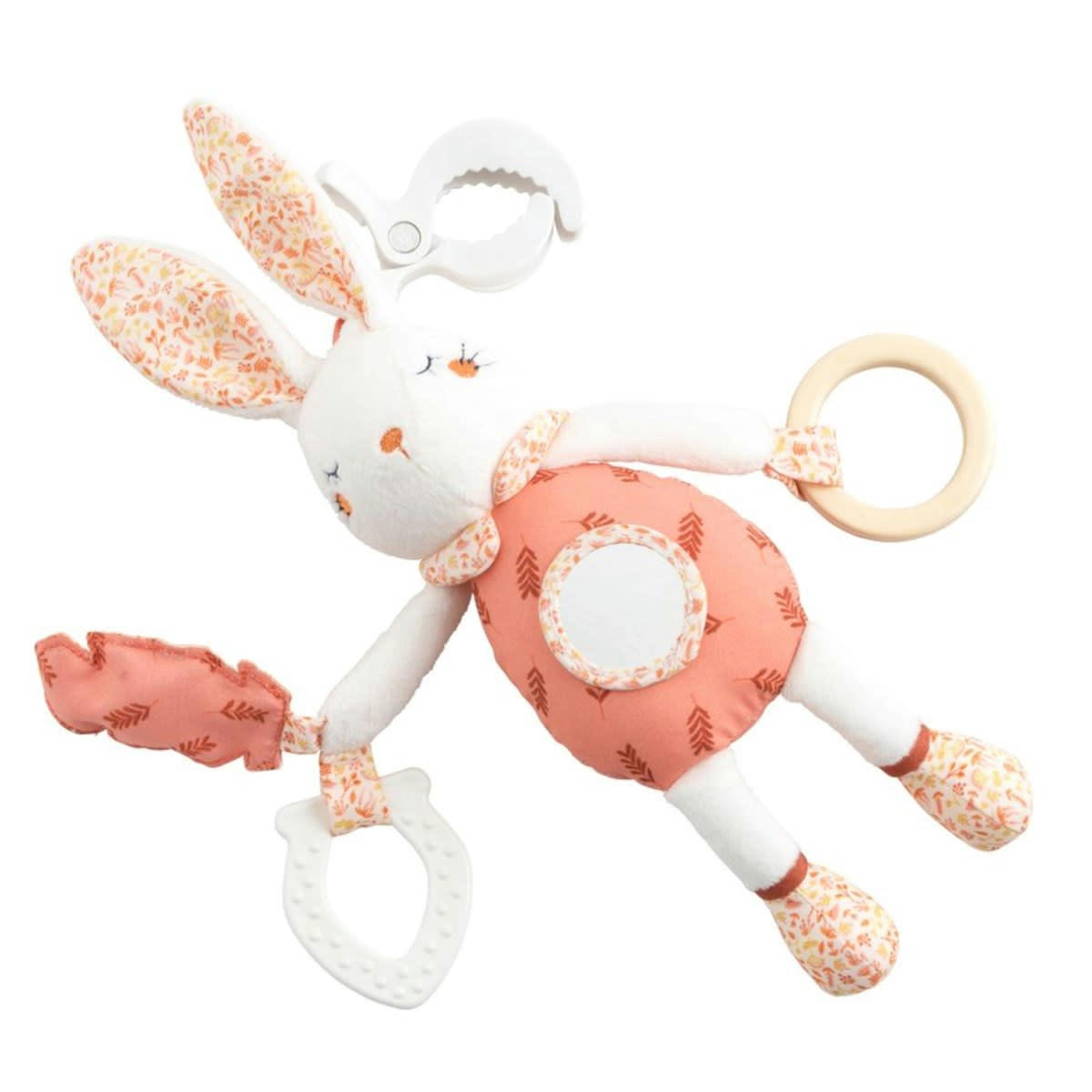 ESMEE - Jouet d'activités en velours blanc