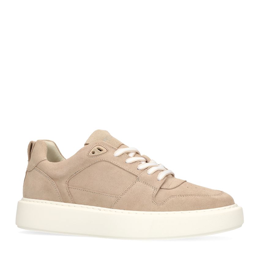 Manfield Beige suède sneakers