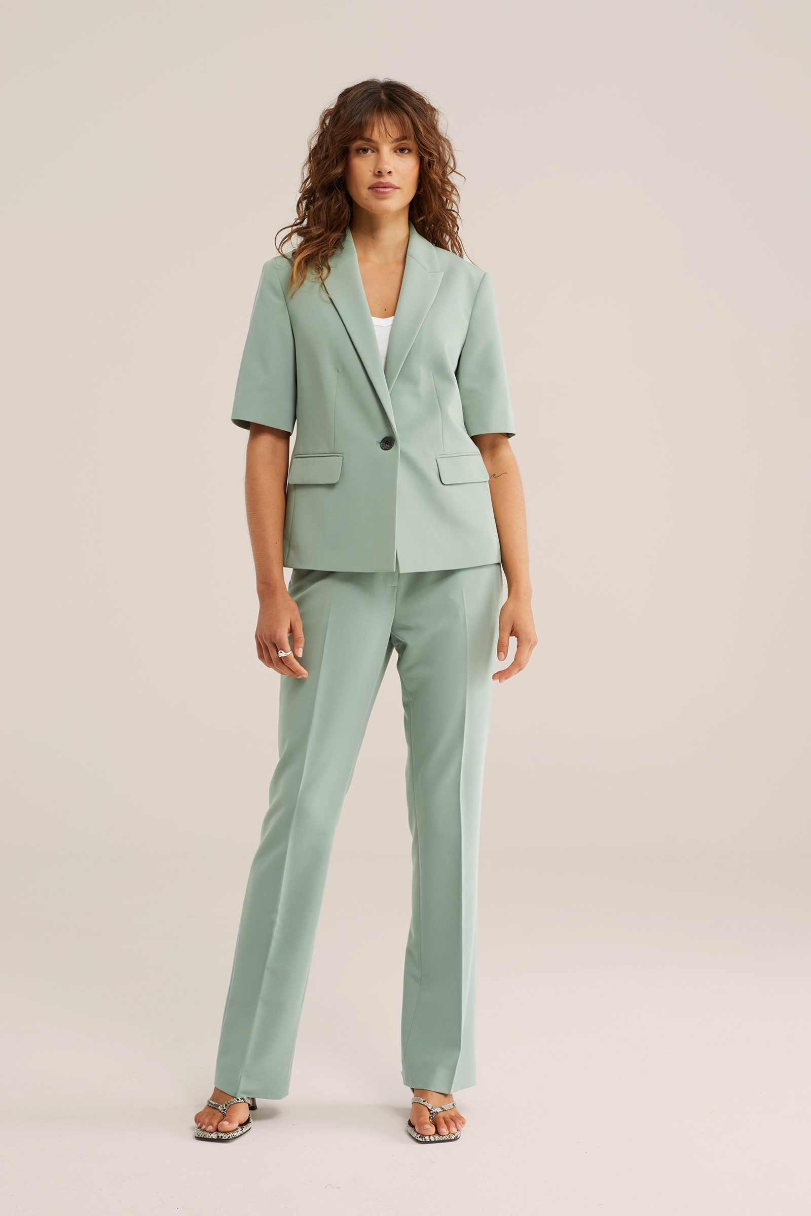 Dames Slim fit flared pantalon