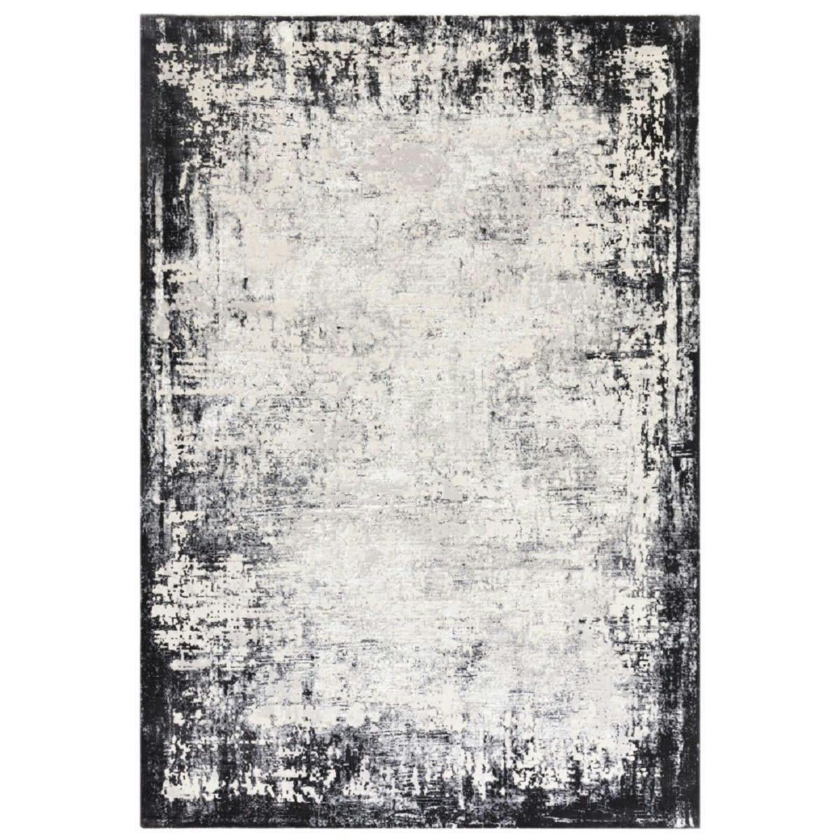 ZUKA - Tapis de salon en polypropylène gris 160x230 cm