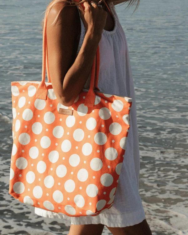 Polka Dot Beach Tote