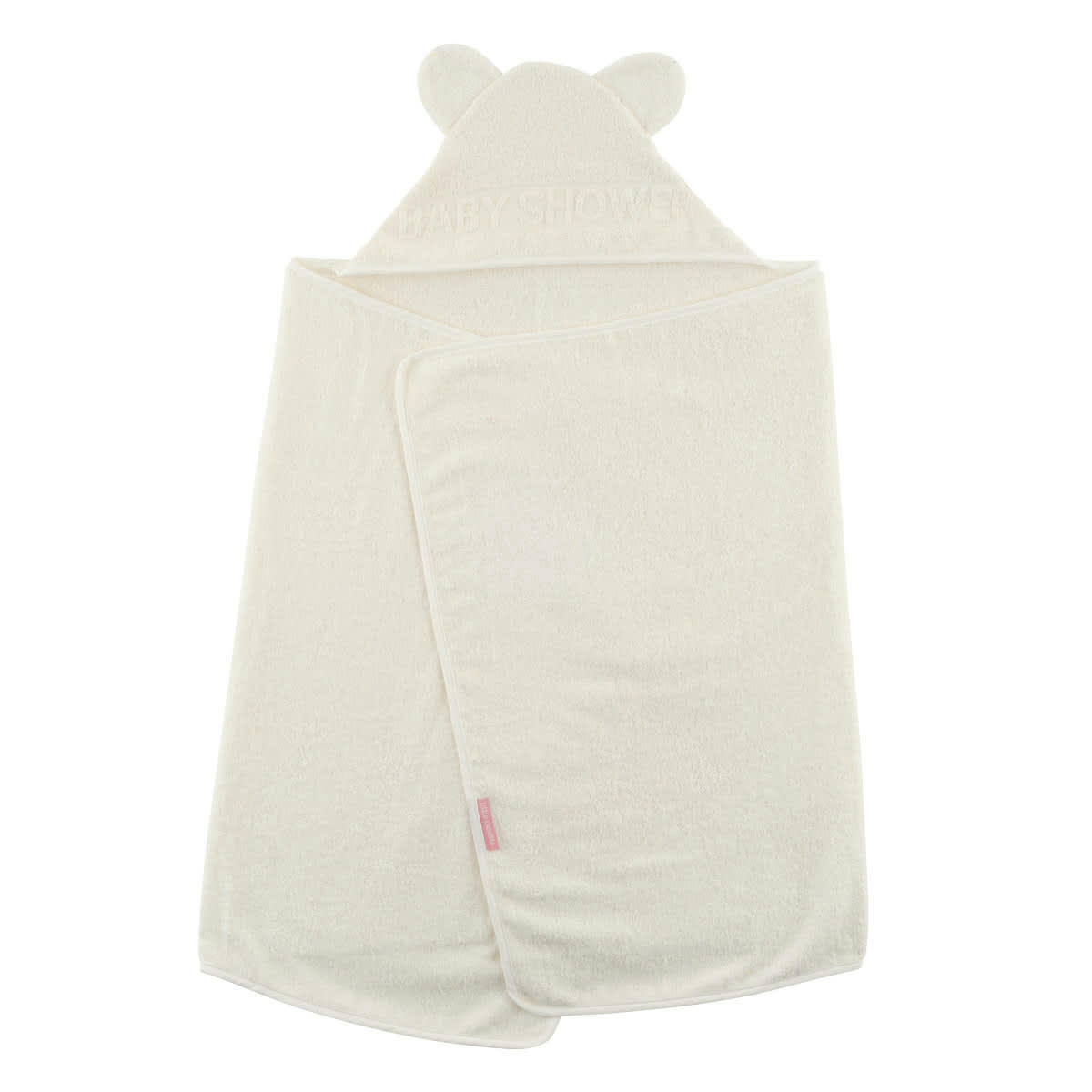 BABYSHOWER - Cape de bain écrue coton bio 60x120 cm