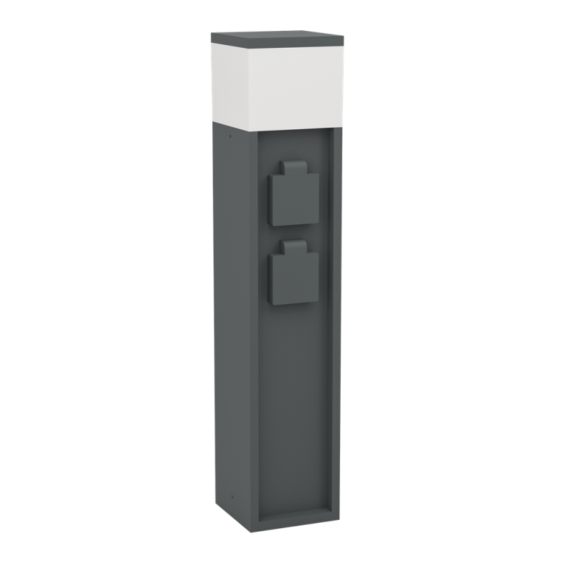 Borne de jardin Park 5 E27 2 prises anthracite EGLO