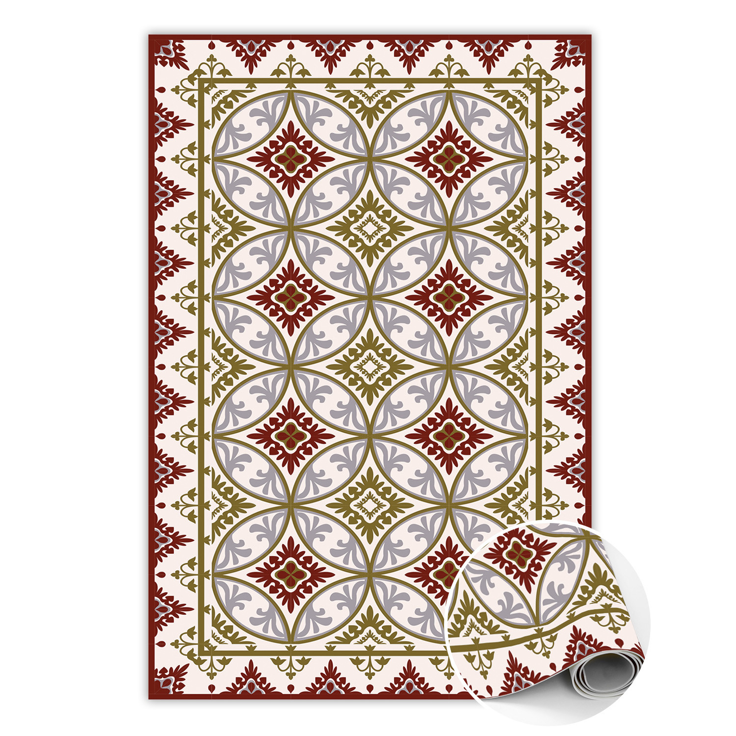 Dywan winylowy do domu Wzór geometryczny 60 x 90 cm