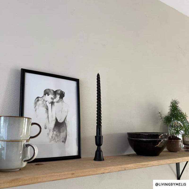 Schaal Toscane - zwart - &Oslash;11x3.5 cm