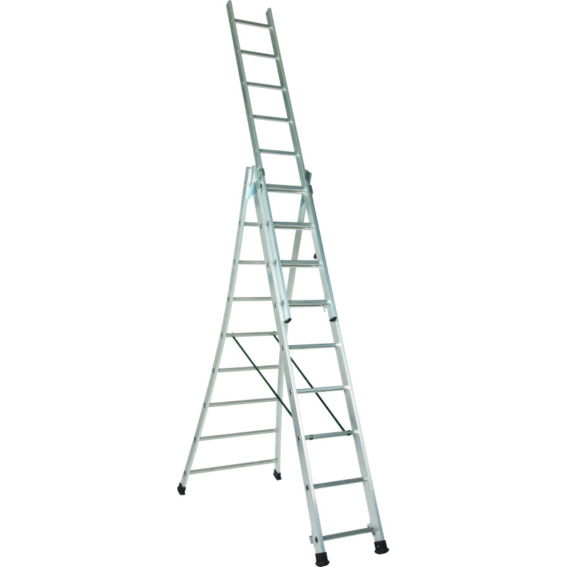 Echelle aluminium Nivodor 3 x 9 échelons ESCALO