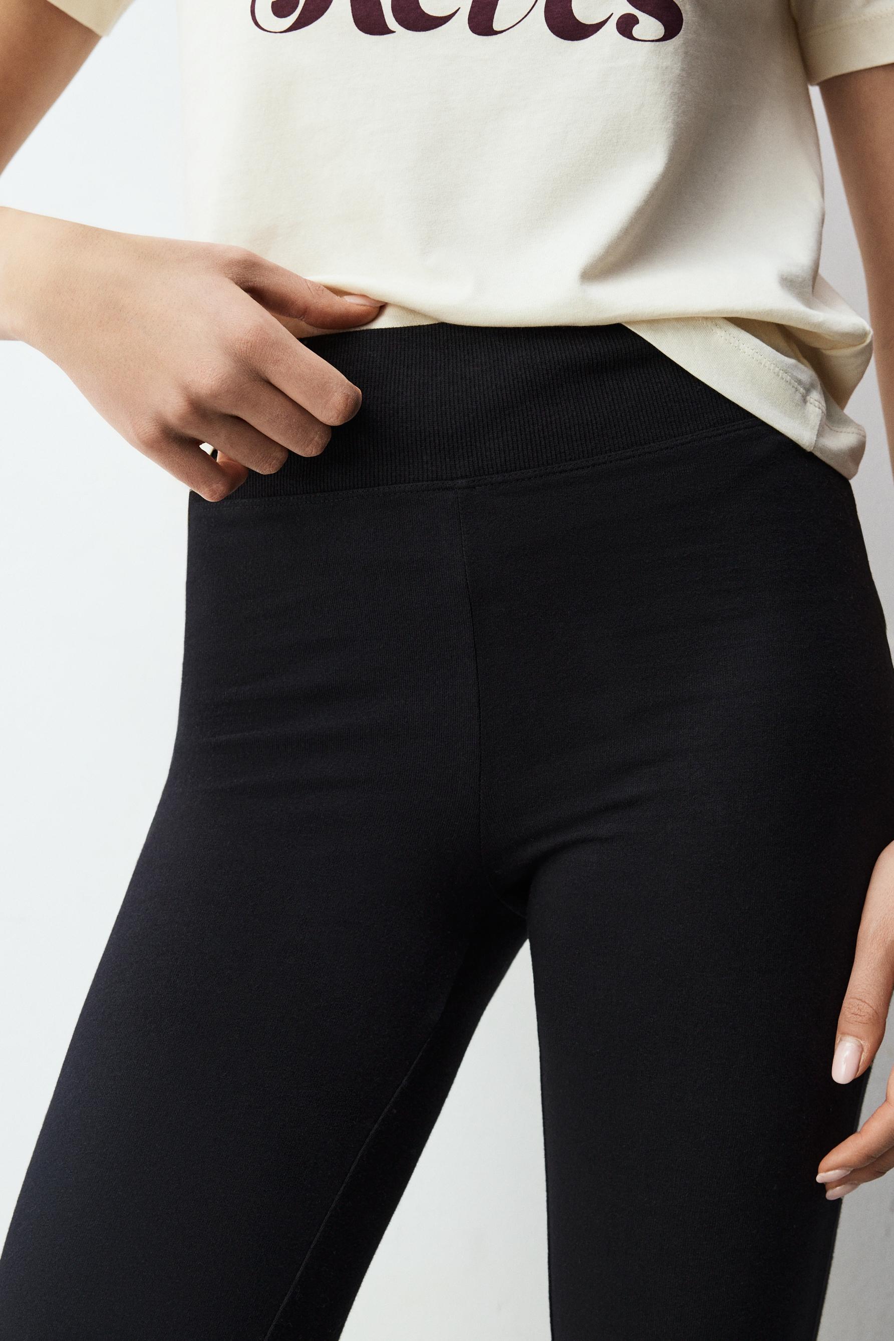 Legging flare cintura canalé