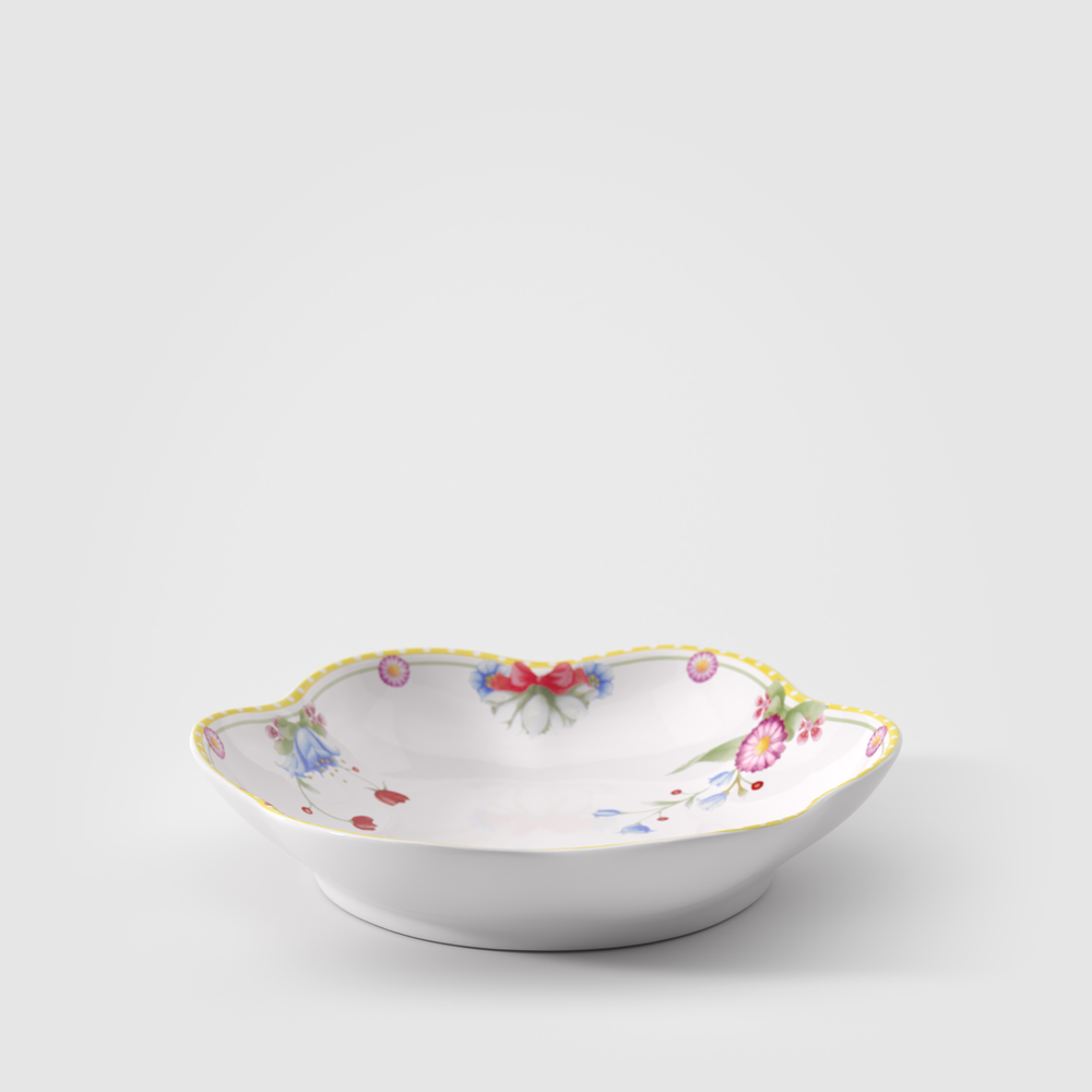 Spring Awakening Appetizer/ Dessert Bowl - Yellow, 5.1 oz, Premium Porcelain