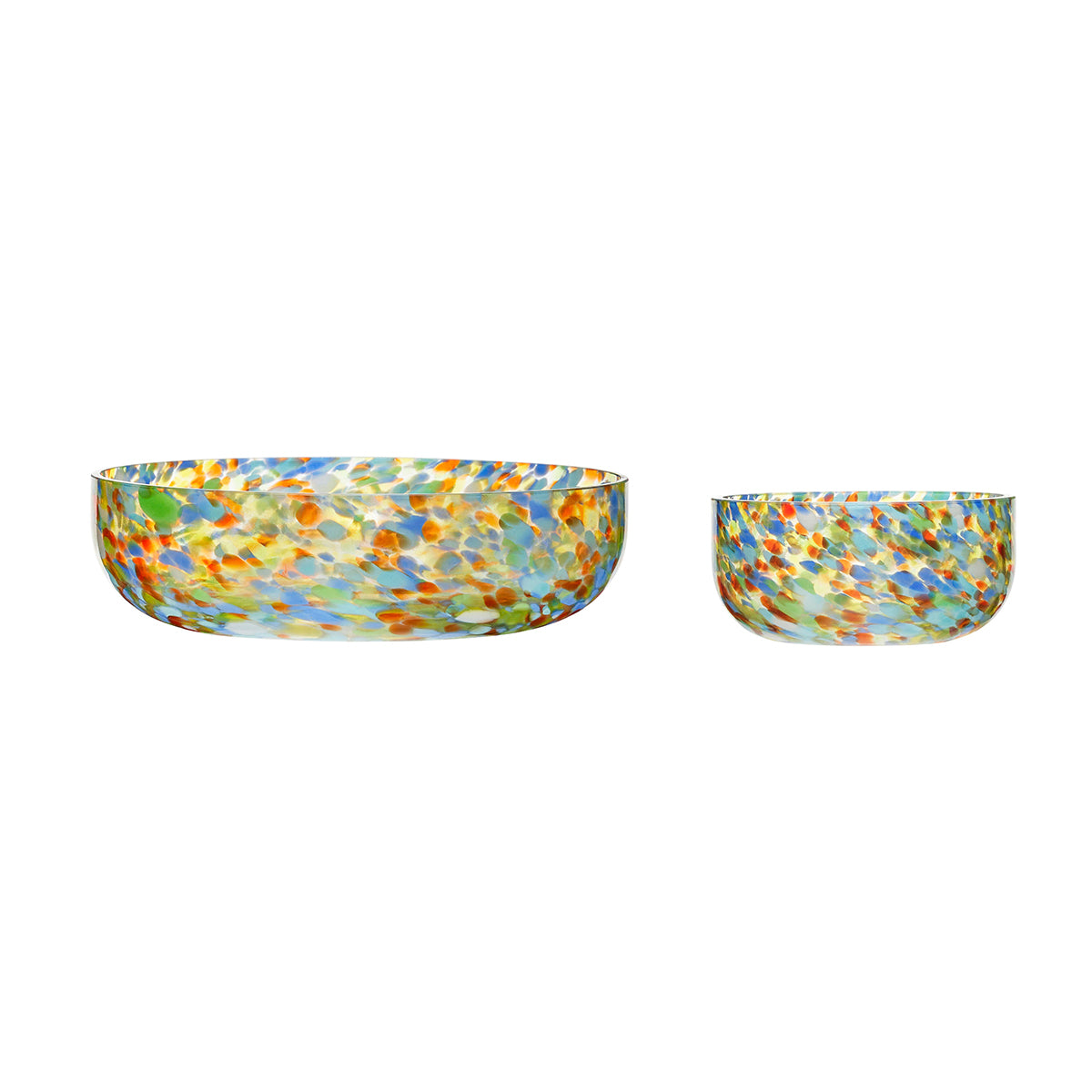 Hübsch kommen Confetti - glas - ø15xh7, ø26xh8cmcm